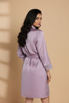 Zivame Luxe Satin 5 Pc Sleep Set - Purple Heat — thumbnail 4